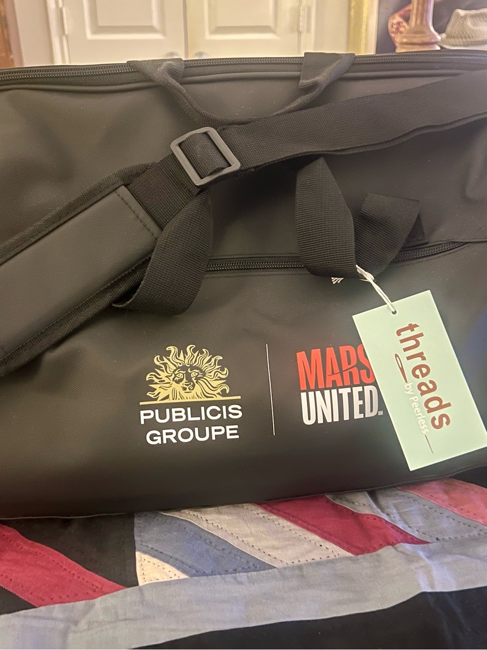 Publicis Groupe Mars United Black Travel Duffel Bag